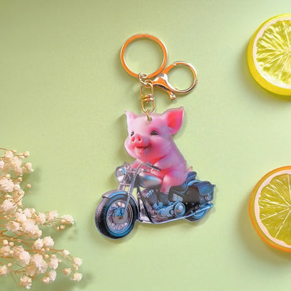 Cute Pastoral Animal Arylic Bag Pendant Keychain