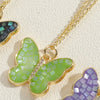 Cute Pastoral Simple Style Butterfly Copper Plating 14k Gold Plated Pendant Necklace