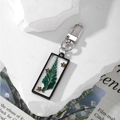 Cute Pastoral Simple Style Flower Alloy Resin Keychain