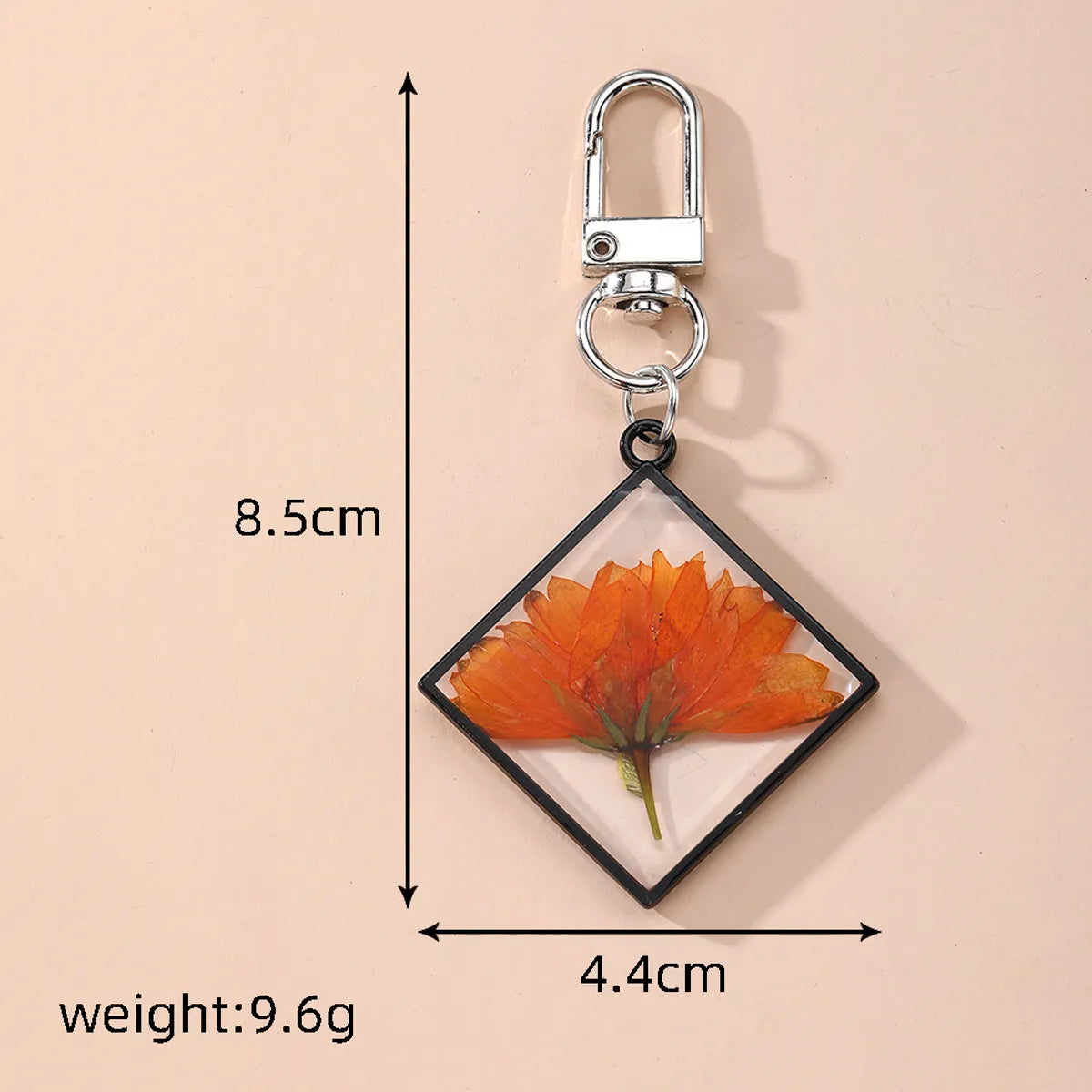 Cute Pastoral Simple Style Flower Alloy Resin Keychain