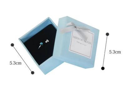 Cute Pastoral Solid Color Paper Jewelry Boxes