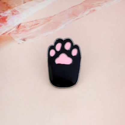 Cute Paw Print Alloy Stoving Varnish Unisex Brooches