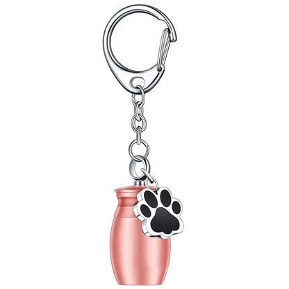 Cute Paw Print Metal Women'S Keychain