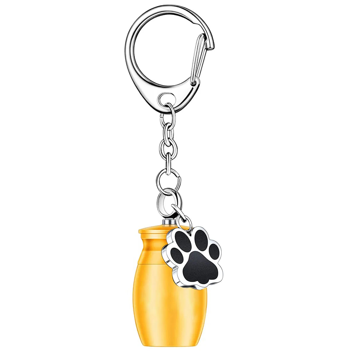 Cute Paw Print Metal Women'S Keychain