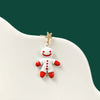 Cute Penguin Santa Claus Snowman Alloy Enamel Artificial Pearls Women'S Drop Earrings