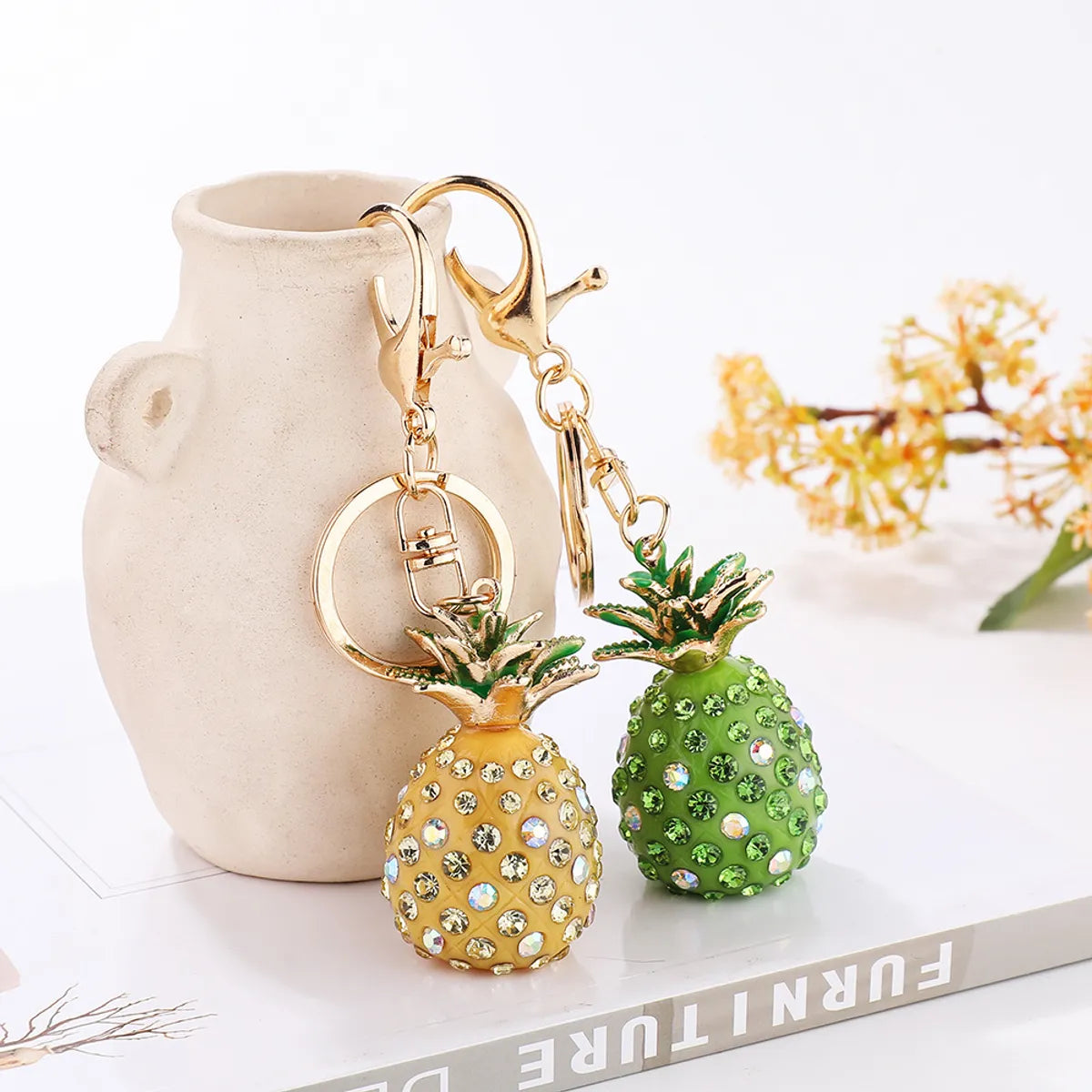 Cute Pine Alloy Women'S Keychain