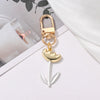 Cute Queen Bridal Floral Alloy Asymmetrical Alloy Keychain