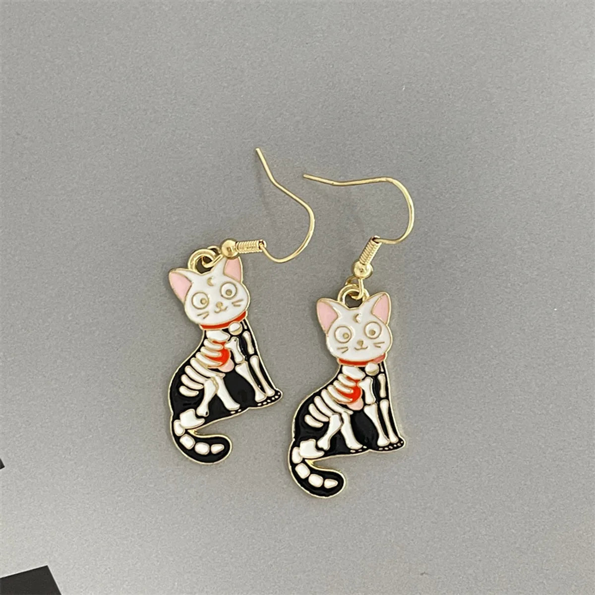 Cute Rabbit Cat Shark Metal Women'S Drop Earrings 1 Pair