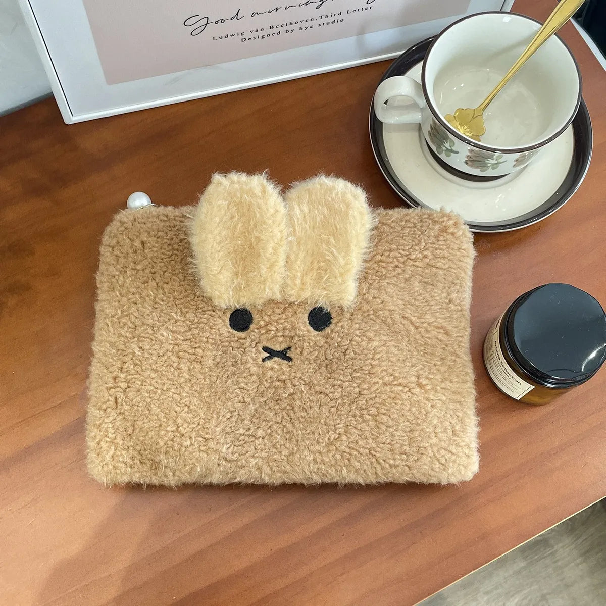 Cute Rabbit Cloth Square Makeup Bags