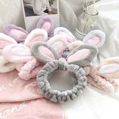 Cute Rabbit Ear Tiara Wash Makeup Hair Band Nhof128300