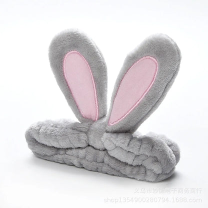 Cute Rabbit Ear Tiara Wash Makeup Hair Band Nhof128300