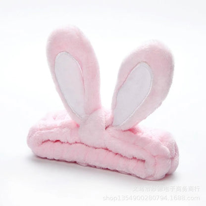 Cute Rabbit Ear Tiara Wash Makeup Hair Band Nhof128300