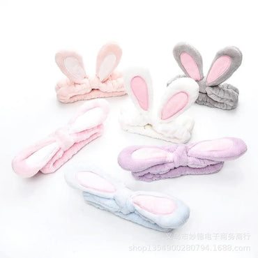 Cute Rabbit Ear Tiara Wash Makeup Hair Band Nhof128300