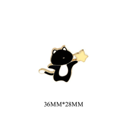 Cute Rabbit Fox Cat Alloy Enamel Couple Brooches