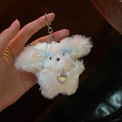 Cute Rabbit Plush Women'S Bag Pendant Keychain