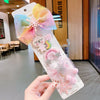 Cute Rabbit Rainbow Bow Knot Alloy Gauze Hair Clip 1 Set