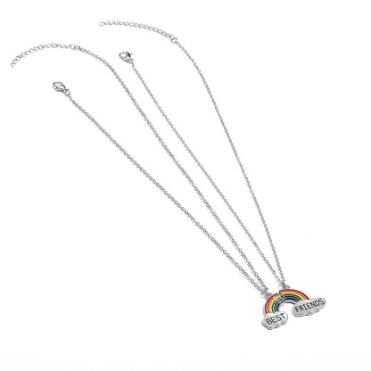 Cute Rainbow Alloy Enamel Kid'S Necklace 2 Pieces