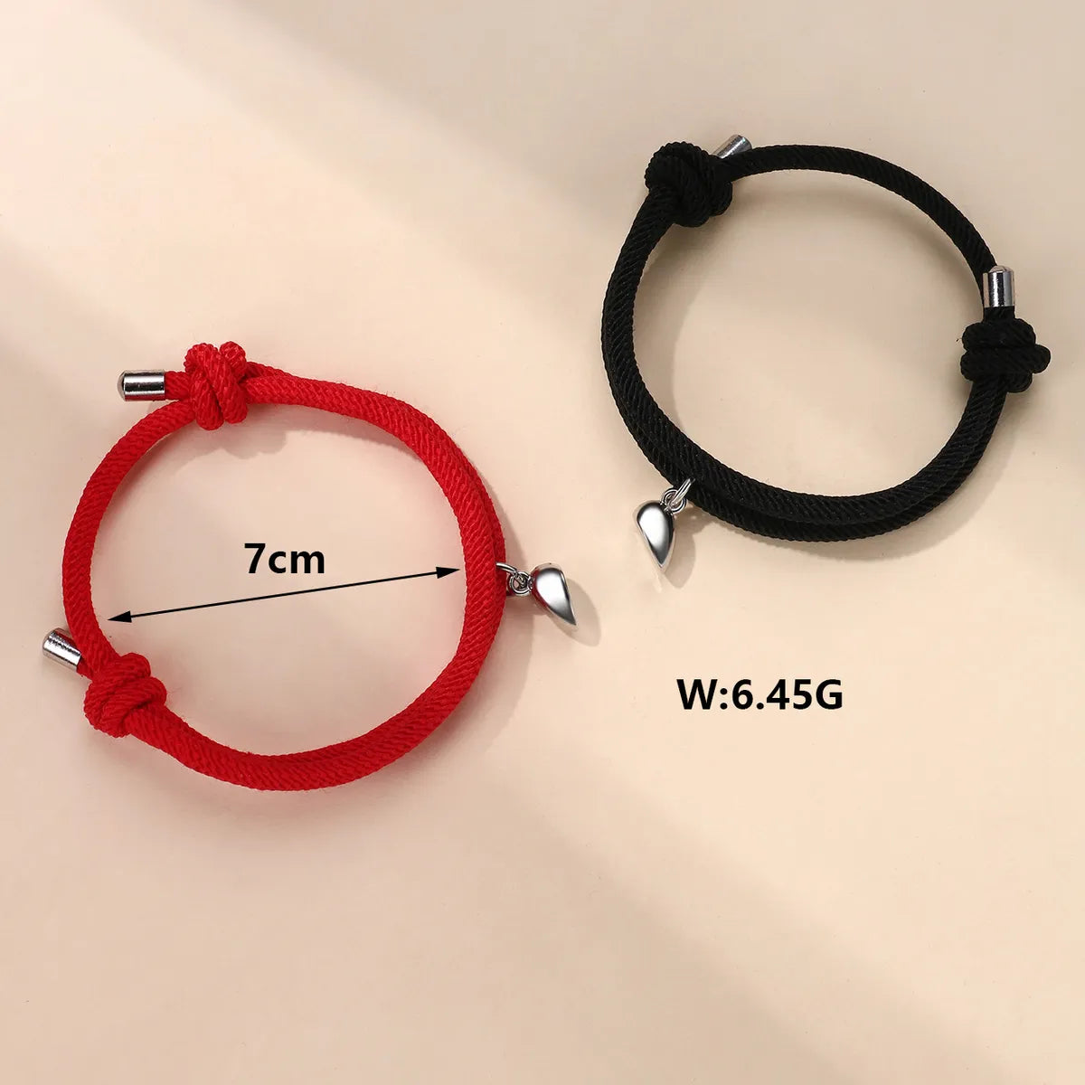 Cute Romantic Simple Style Heart Shape Handmade Kid'S Bracelets