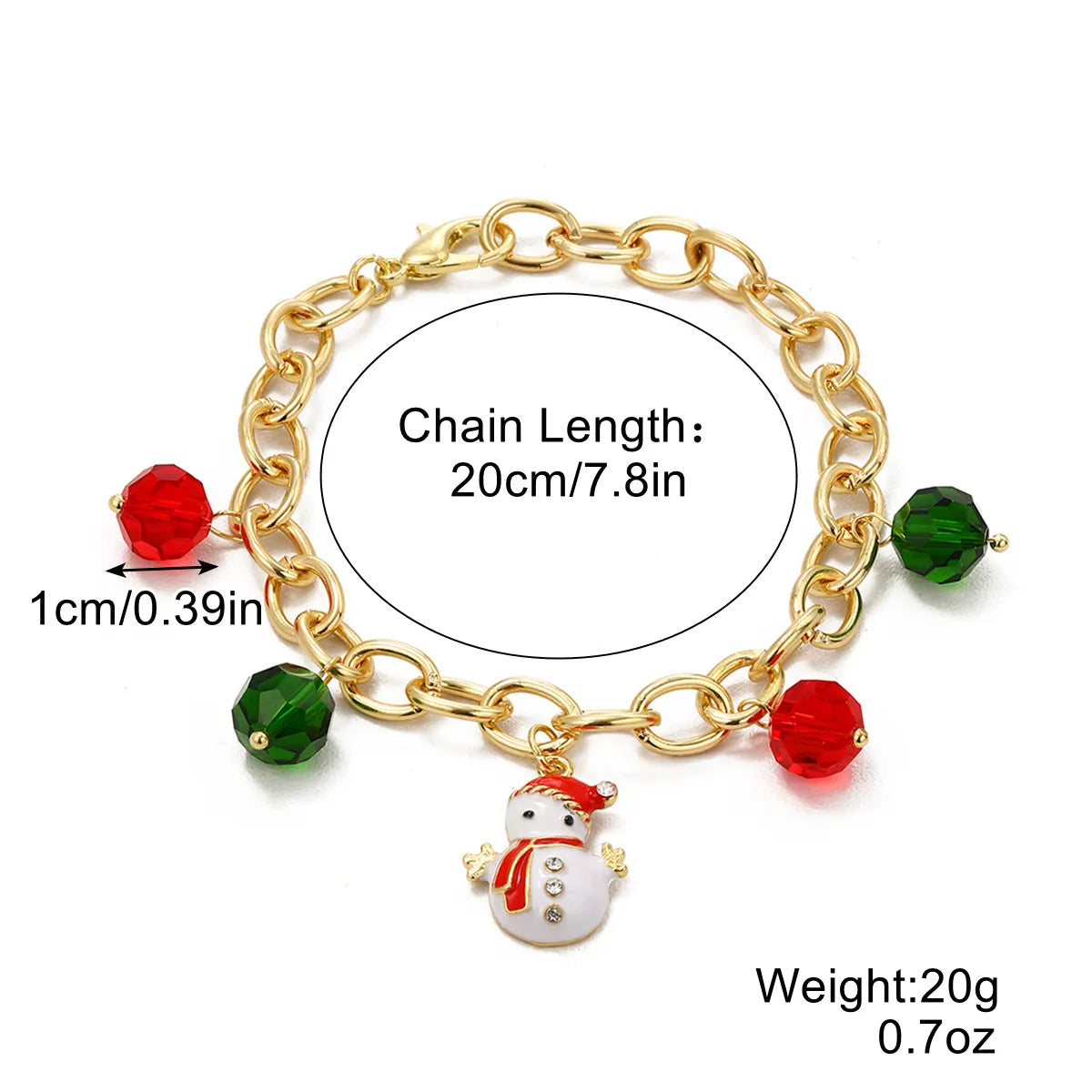 Cute Santa Claus Alloy Plating Women'S Bracelets