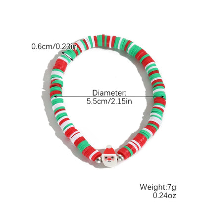 Cute Santa Claus Alloy Plating Women'S Bracelets