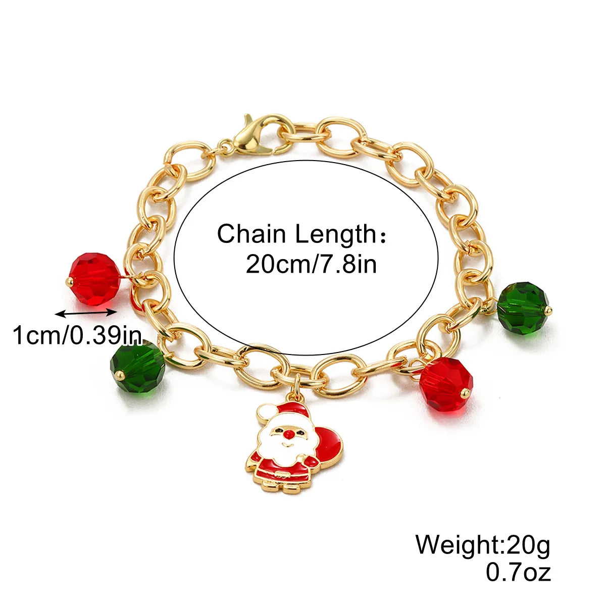 Cute Santa Claus Alloy Plating Women'S Bracelets