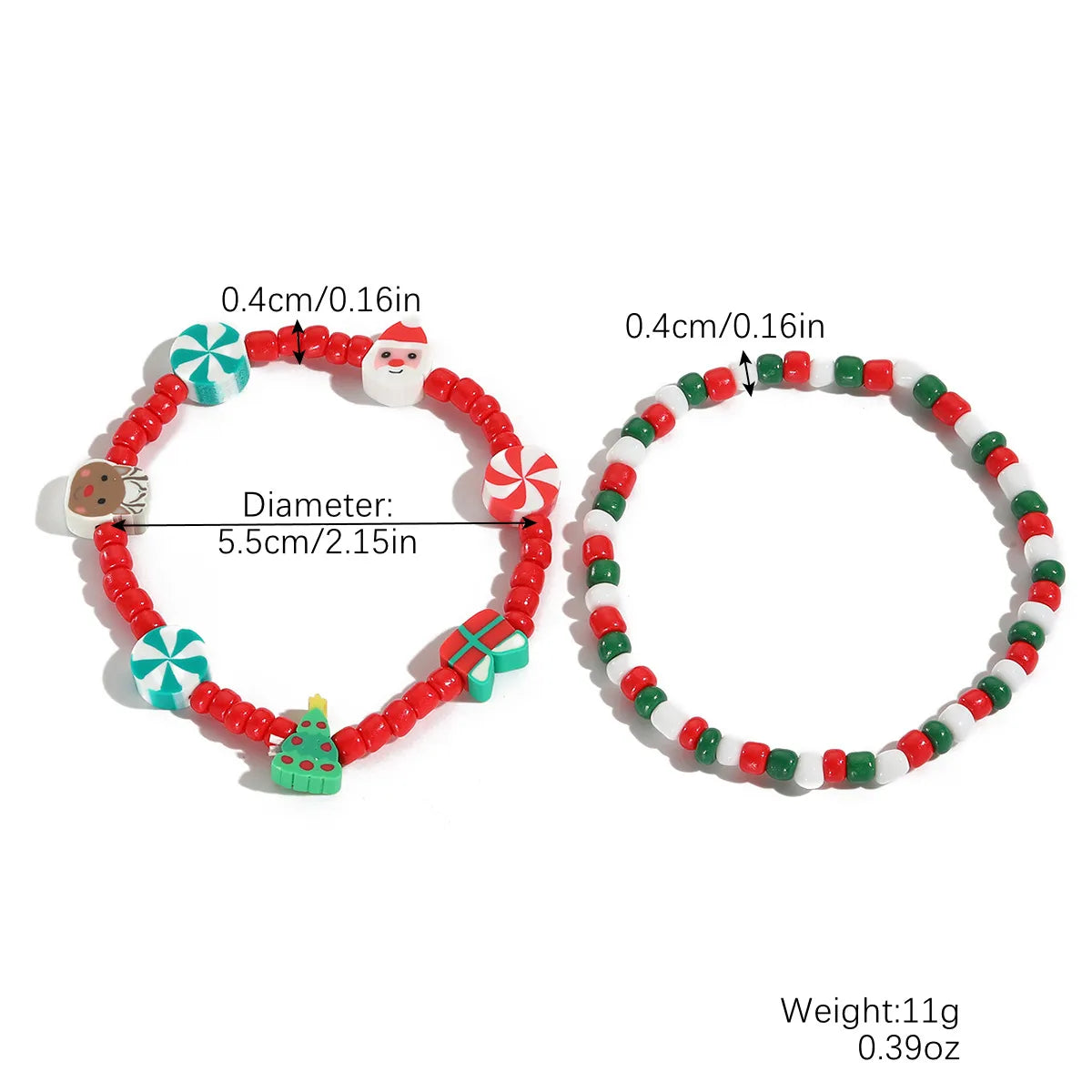 Cute Santa Claus Alloy Plating Women'S Bracelets