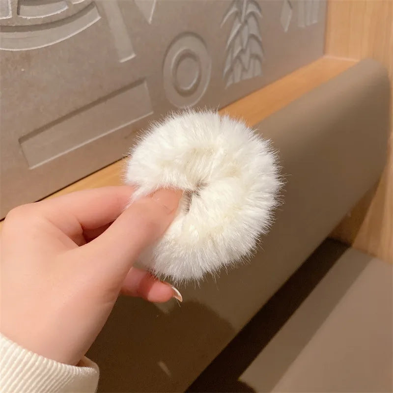 Cute Santa Claus Elk Cloth Hair Tie