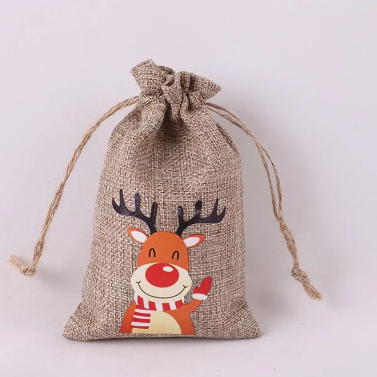 Cute Santa Claus Elk Linen Christmas