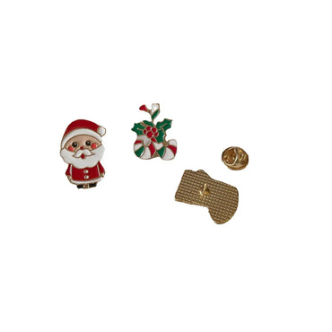 Cute Santa Claus Snowman Elk Alloy Enamel Unisex Brooches