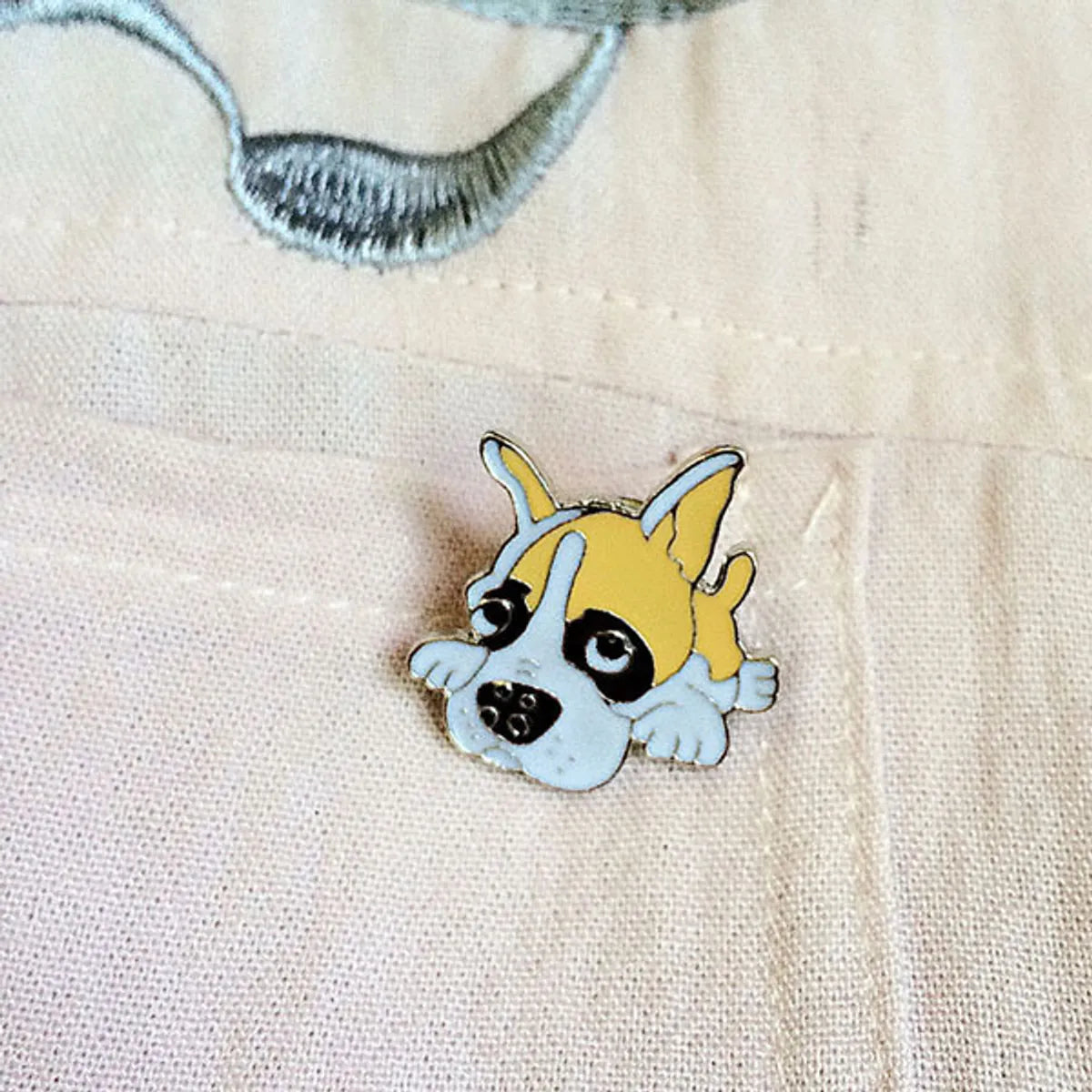 Cute Simple Style Animal Dog Alloy Enamel Unisex Brooches