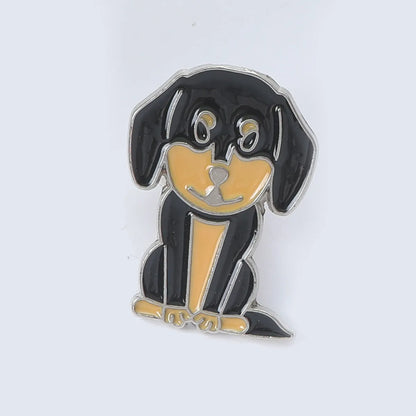 Cute Simple Style Animal Dog Alloy Enamel Unisex Brooches