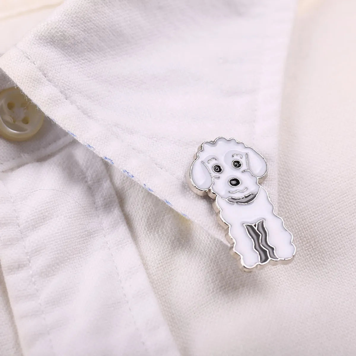 Cute Simple Style Animal Dog Alloy Enamel Unisex Brooches