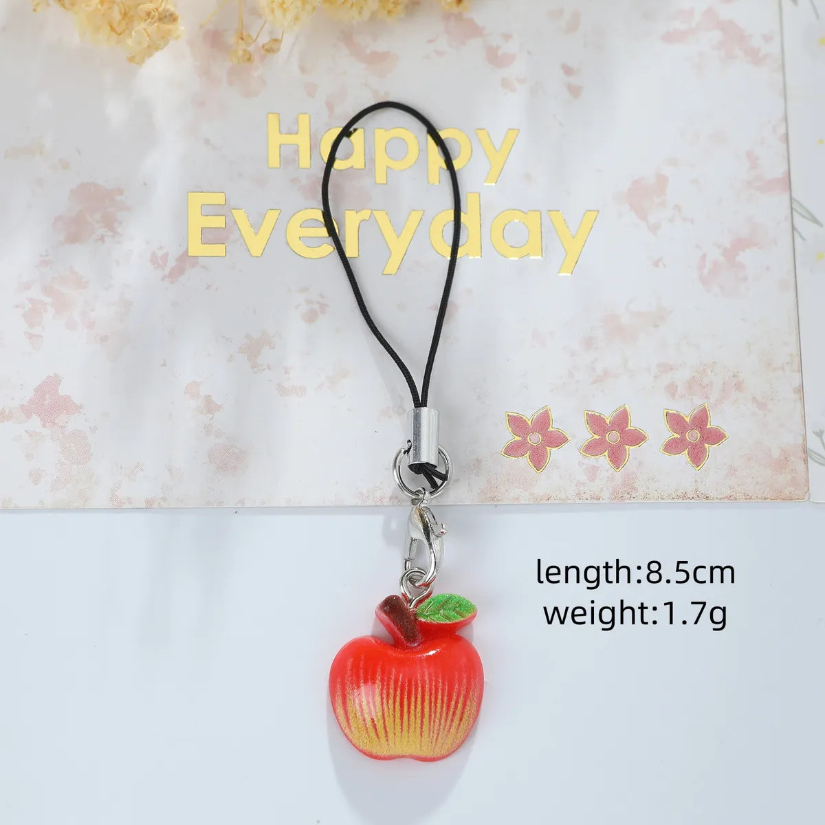 Cute Simple Style Animal Letter Resin Asymmetrical Keychain