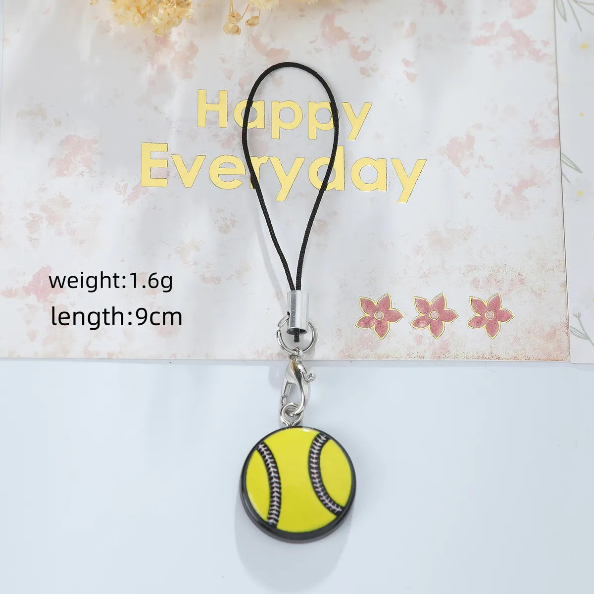 Cute Simple Style Ball Resin Bag Pendant Keychain