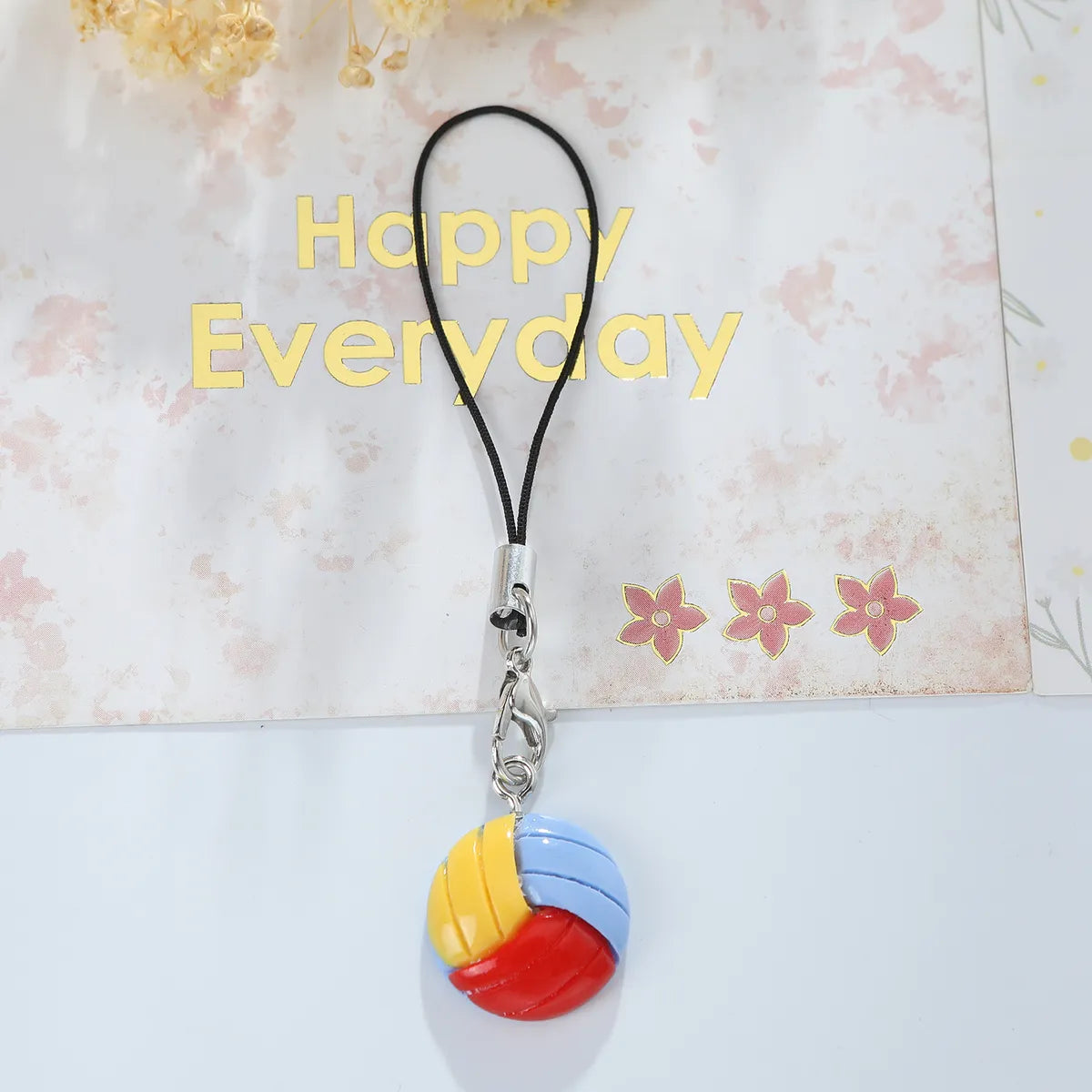 Cute Simple Style Ball Resin Bag Pendant Keychain