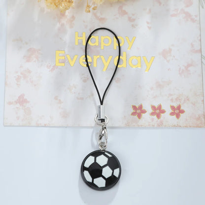 Cute Simple Style Ball Resin Bag Pendant Keychain