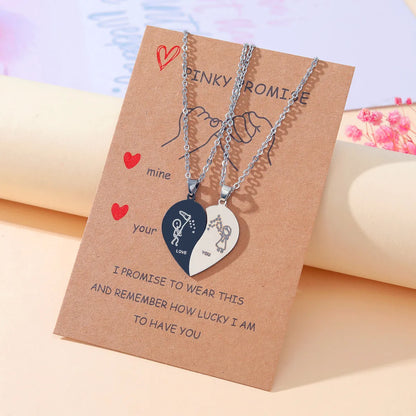 Cute Simple Style Cartoon Character Stainless Steel Handmade Plating Pendant Necklace