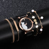 Cute Simple Style Cat Magnet Buckle Quartz Women'S Watches