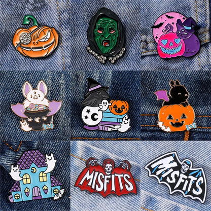 Cute Simple Style Classic Style Halloween Pattern Alloy Plating Unisex Brooches