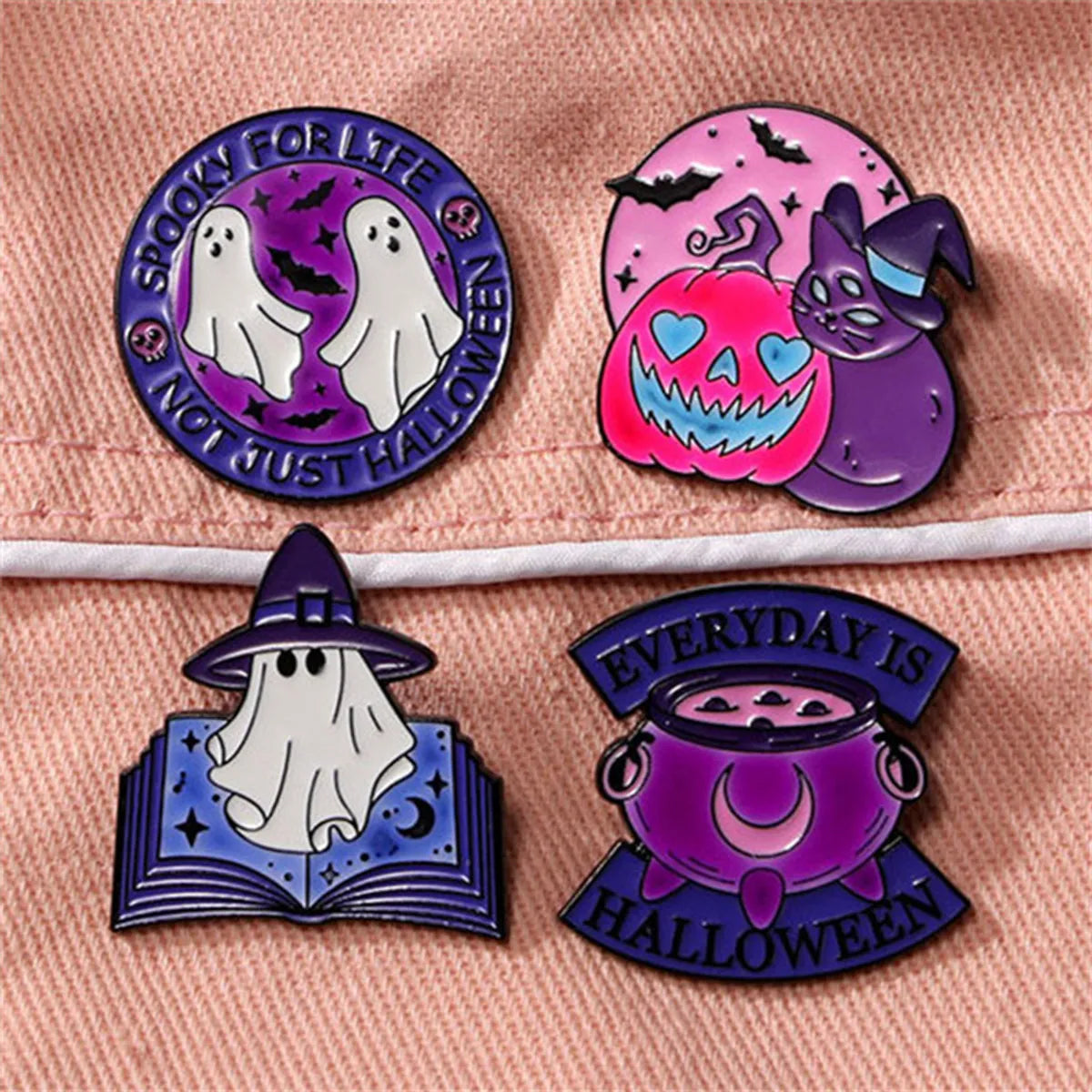 Cute Simple Style Classic Style Halloween Pattern Alloy Plating Unisex Brooches