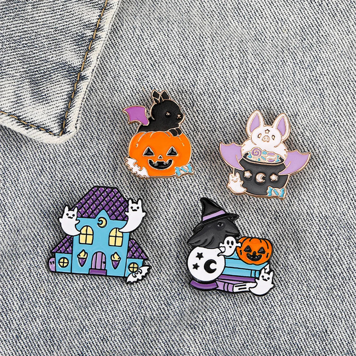 Cute Simple Style Classic Style Halloween Pattern Alloy Plating Unisex Brooches