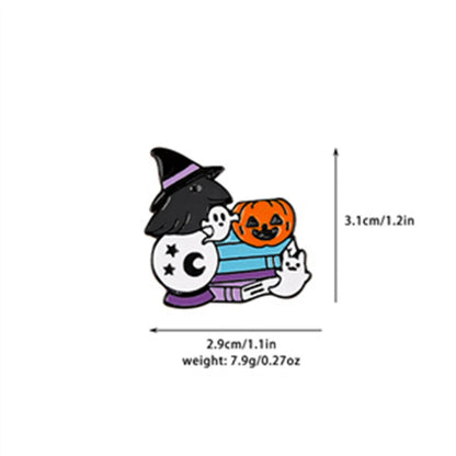 Cute Simple Style Classic Style Halloween Pattern Alloy Plating Unisex Brooches