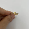 Cute Simple Style Commute Letter Copper Plating Inlay Zircon 14k Gold Plated White Gold Plated Open Rings