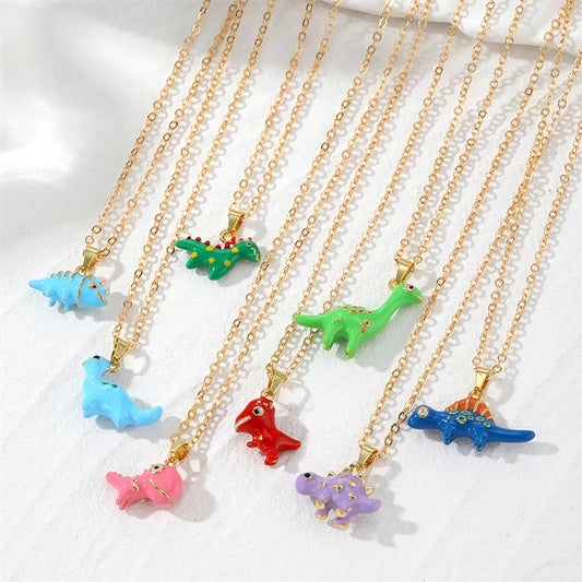 Cute Simple Style Dinosaur Alloy Wholesale Pendant Necklace