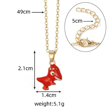 Cute Simple Style Dinosaur Alloy Wholesale Pendant Necklace