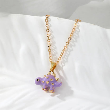 Cute Simple Style Dinosaur Alloy Wholesale Pendant Necklace