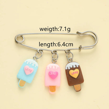 Cute Simple Style Ice Cream Alloy Alloy Women's Brooches