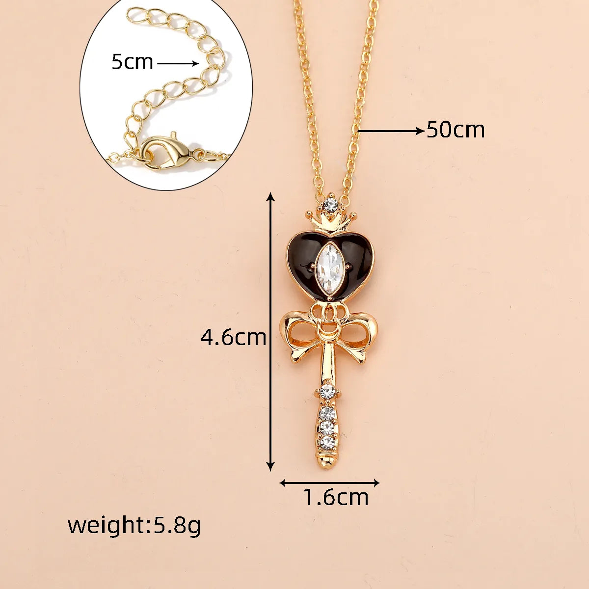 Cute Simple Style Moon Zircon Alloy Wholesale Pendant Necklace