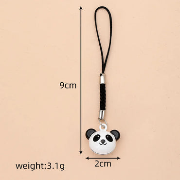 Cute Simple Style Rabbit Animal Panda Alloy Bag Pendant