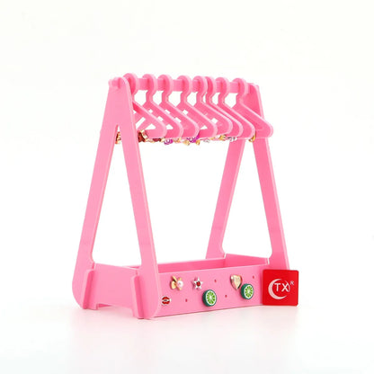 Cute Simple Style Solid Color Plastic Jewelry Rack